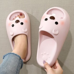 山姆优选可爱女生拖鞋 厚底沙 夏季 外穿室内家居洗澡一字拖EVA拖鞋
