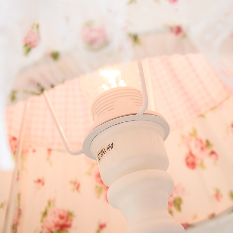 欧式暖光少女心温馨儿童房台灯卧室床头柜灯梦幻公女孩韩式蕾丝,家装灯饰光源,装饰台灯,淘宝优惠券,粉丝福利购,淘宝优惠卷