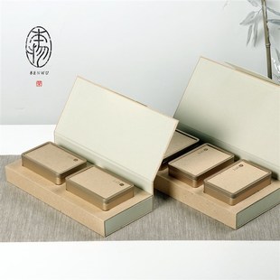 新款档半斤装茶叶包装礼盒空盒通用红茶绿茶毛尖茶叶盒定制loo