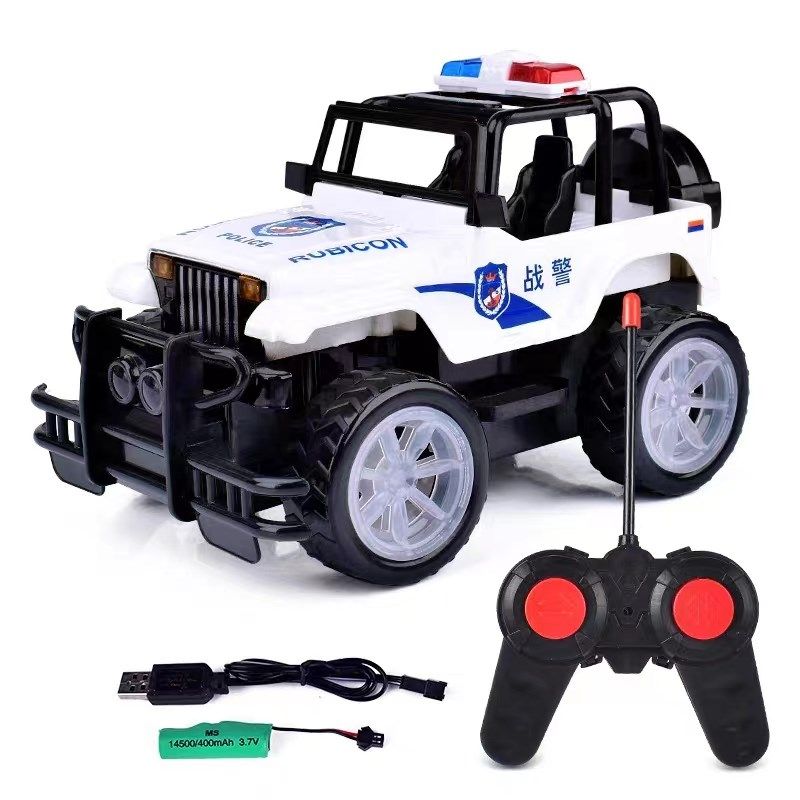 超大号儿童越野车遥控汽车充电速漂移遥控车警车男女孩赛车