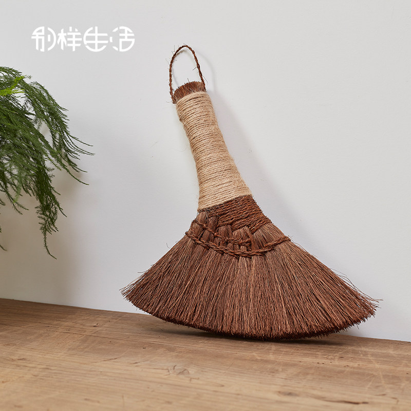 棕丝小扫把山棕扫床刷棕榈除尘刷防静电掉毛扫沙发洁刷小扫帚