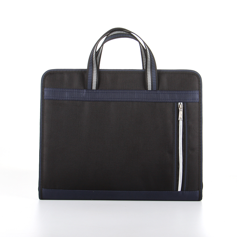 康百手提文件袋a4空格包学生多层文件夹办公资料档案袋男士牛津布