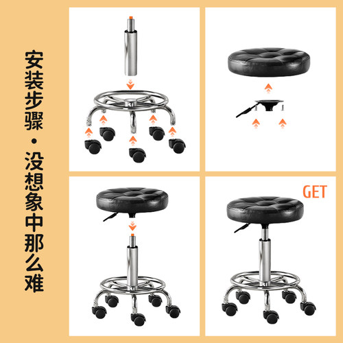 吧台椅升降椅子高脚凳酒吧旋转吧凳高吧椅收银台转椅