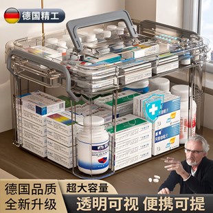 超大容量急救应急药箱药品特大号 医药箱收纳盒家用超大r家庭装