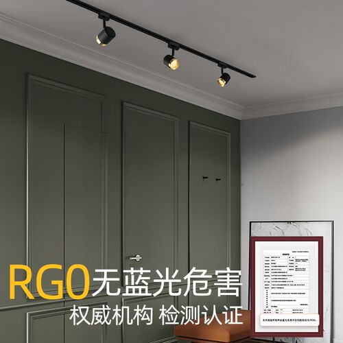 爱斯兰ld轨道明装客厅背景墙防眩家用无灯极简创意洗墙灯