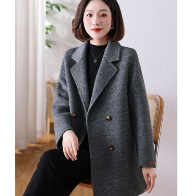 孜洋双面羊驼绒大衣中长款