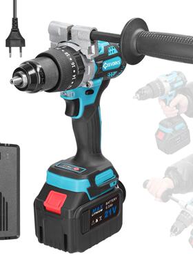 E23098EU-1t3合1多功能家用工具锂电冲击钻 充电式手电钻 私密