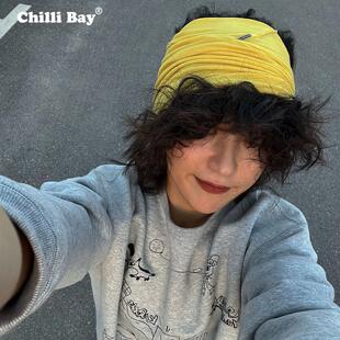 辣椒湾多功能彩色宽头带,大头带,日常休闲运动装饰配套Y2K