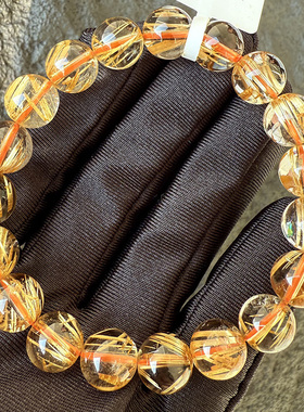 收藏级天然钛晶手链发晶顺发猫眼男女款多圈手串貔貅