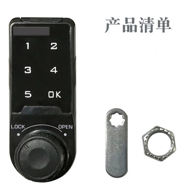 免开孔钢柜文件柜更衣柜抽屉信箱健身房柜门电子锁密码锁转舌锁