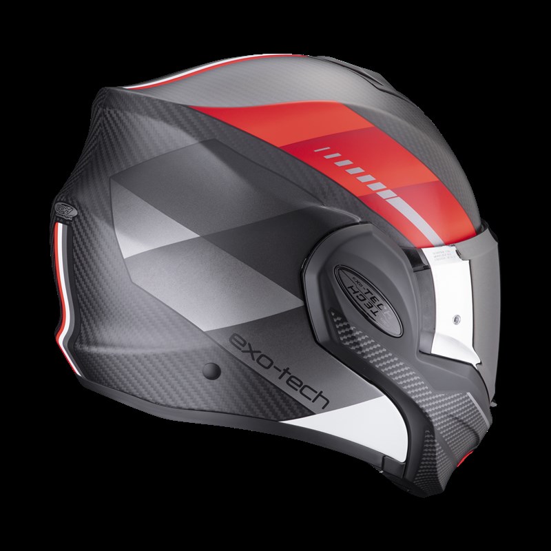 SCORPION蝎子后空翻摩托车揭面盔碳纤维双镜片头盔男女巡航摩旅