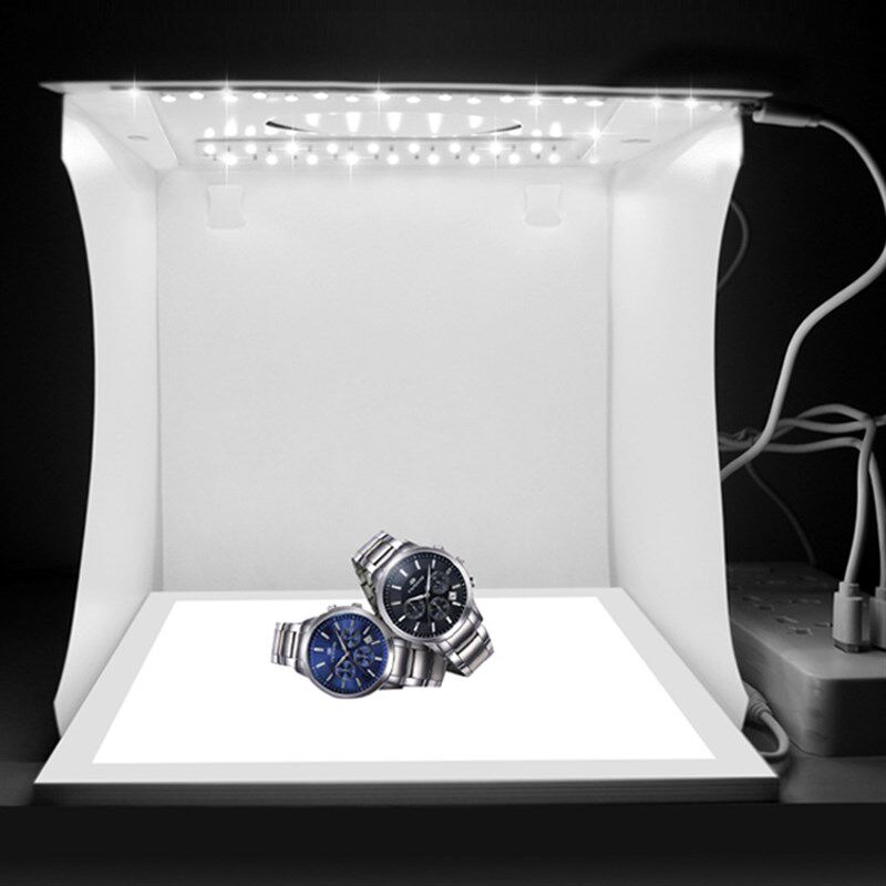 小型摄影棚静物拍摄无影灯箱补光灯迷你箱淘宝产品白底图拍照道具