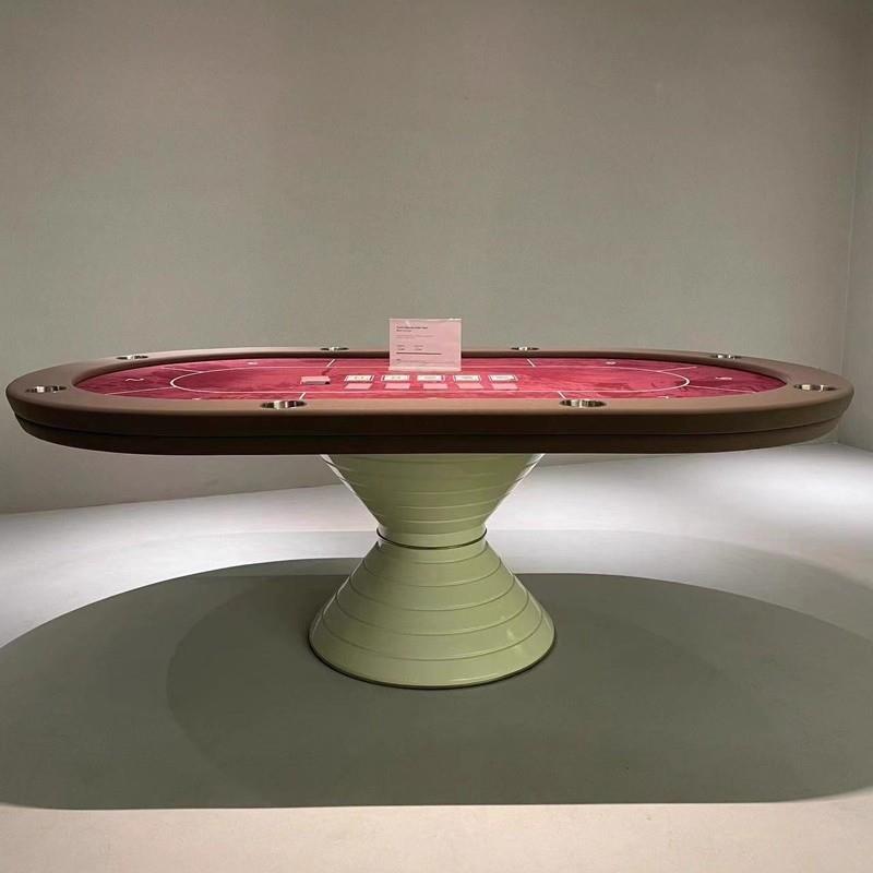 高端德州扑克桌竞技桌面筹码多人德扑棋牌室豪宅俱乐部德州桌子