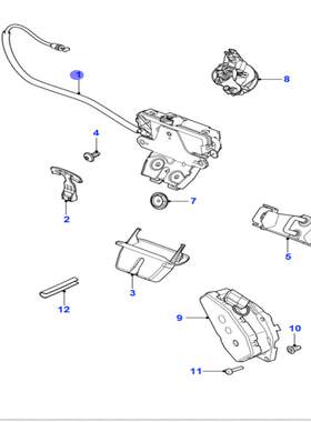 适用于捷豹XF XJL 10-12后备箱锁块行李箱锁块原厂纯拆优惠包邮