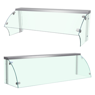 玻璃展示柜食品快餐保温台玻璃罩饭店防尘罩商用熟食台式档口台柜