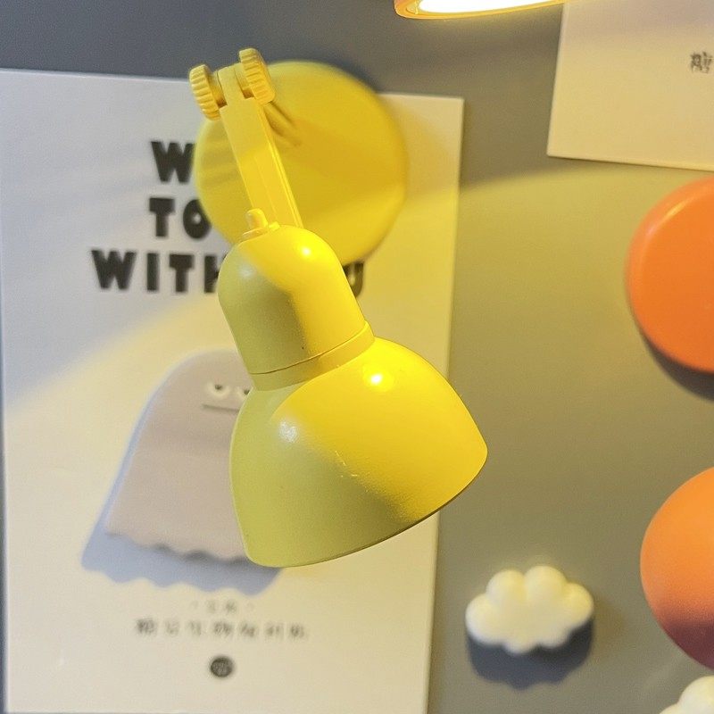 磁性迷你小台灯冰箱贴磁贴可爱3d立体个性创意学生宿舍学习阅读灯,家装灯饰光源,小夜灯,淘宝优惠券,粉丝福利购,淘宝优惠卷