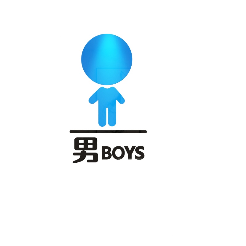 幼儿园男女卫生间标识墙面贴纸公共厕所文化装饰画洗手指示环创意