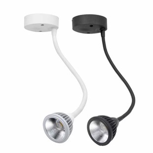 长臂射灯带底座led长柄单杆软管吊杆加长杆可调轨道式长杆轨道灯