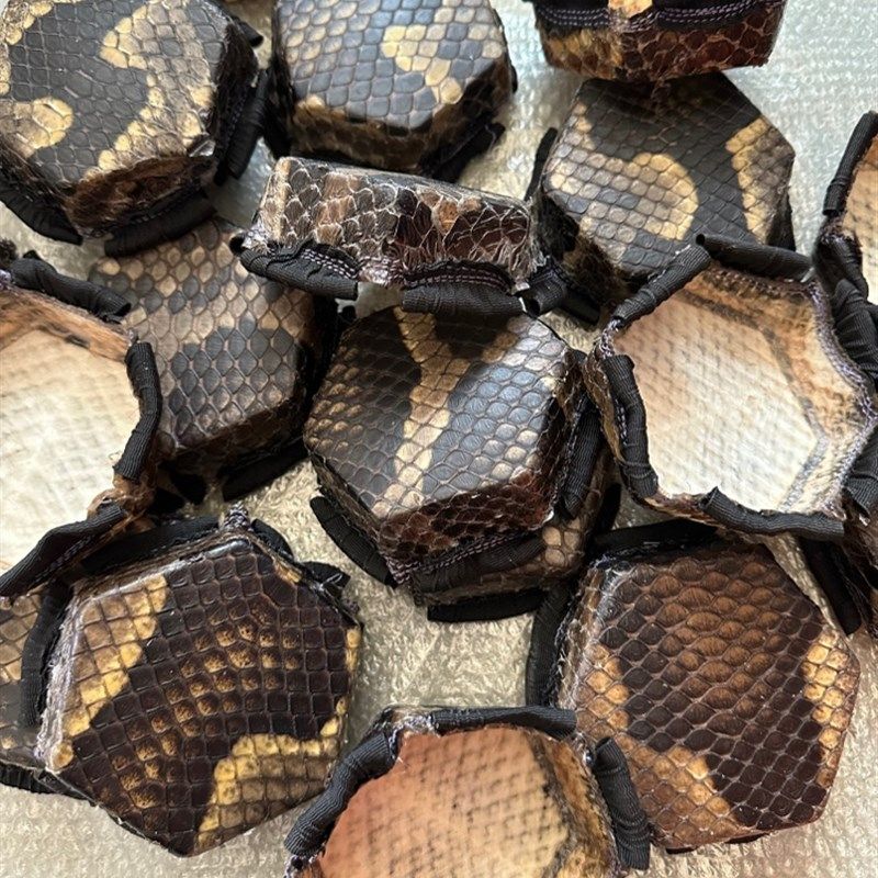 (可选皮)二胡蟒皮 蒙皮 六角二胡蟒蛇皮 手工皮 琴皮