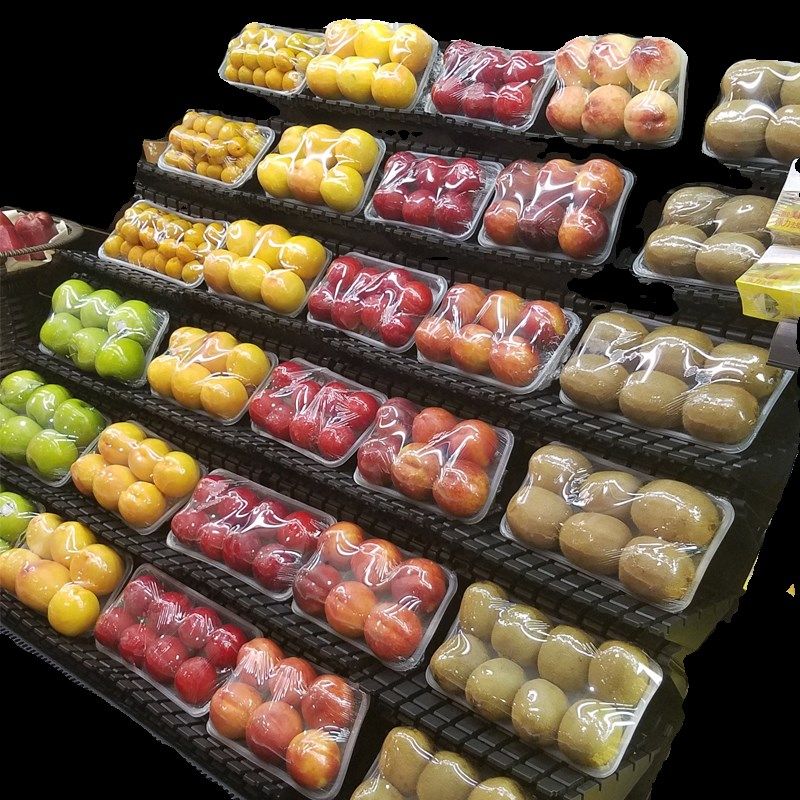 超市可变陈列架生鲜水果展示台冷风柜垫板风幕柜情景道具创意支架