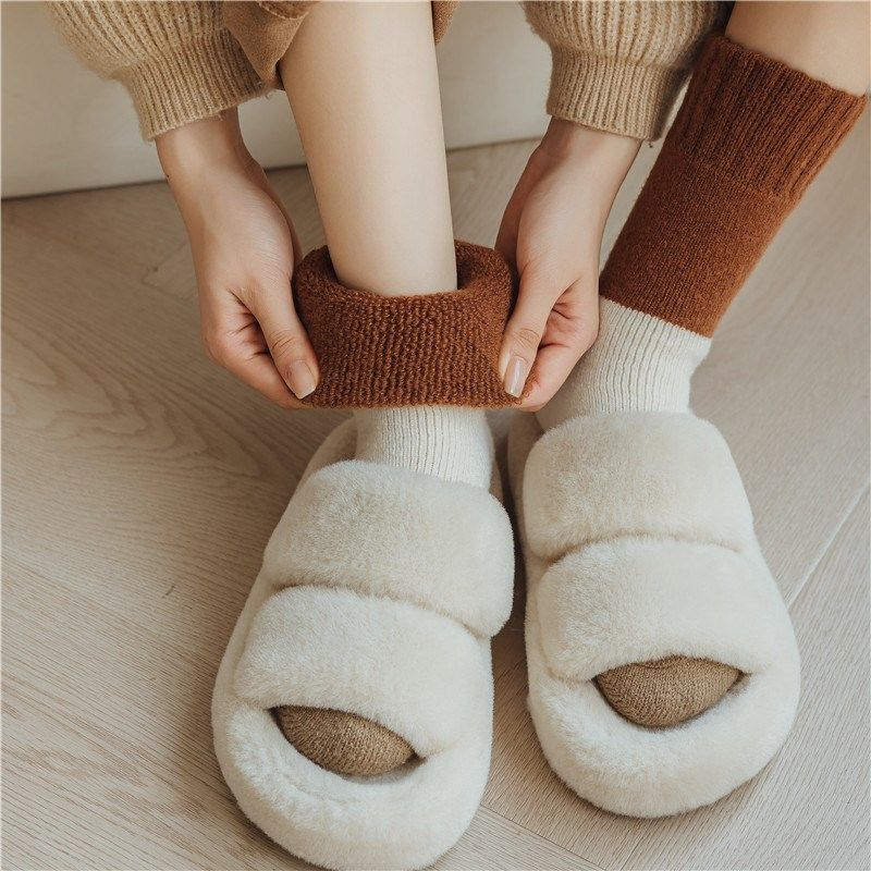 羊毛袜子女冬季加绒加厚中筒袜纯棉特厚保暖咖色毛圈袜长筒毛巾袜,女士内衣/男士内衣/家居服,连裤袜/打底袜,淘宝优惠券,粉丝福利购,淘宝优惠卷