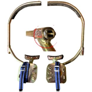 国标加强加厚方管脚扣四方管方形管脚扣电工脚扣水泥杆脚扣配件