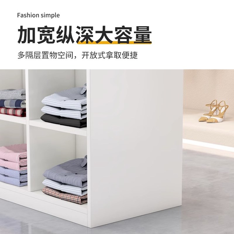 中岛展示柜服装店店铺中间摆放中岛桌双面陈列流水台展示桌展示台