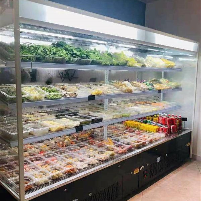 风幕柜水果保鲜柜麻辣烫点菜柜冰柜大容量立式冰箱商用冷藏展示柜