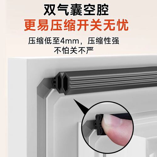 老式塑钢窗密封胶条平开门窗卡槽式o型皮条窗户缝隙专用防冻防风