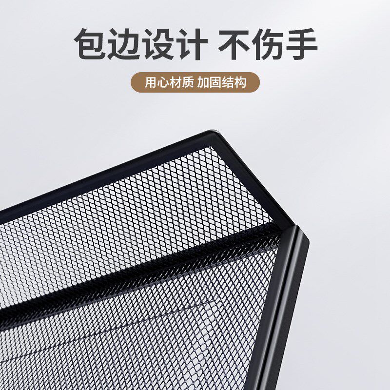 a3a4桌面文件架金属办公文件框多层文件座欧式桌上收纳盒分栏置物