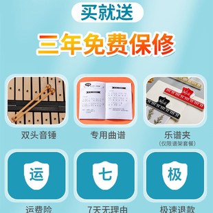 前谷幼儿园儿童小钟琴叮琴初学者当马林巴钢片琴可携式小型乐器