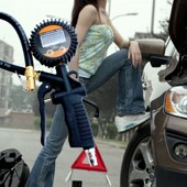 胎压监测表电子高精度数字显式 摩托汽车轮胎压计气压枪带充气压表