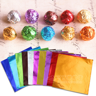 普洱沱茶金箔纸花茶叶锡纸铝箔纸糖纸 包 7cm彩色小锡纸500张