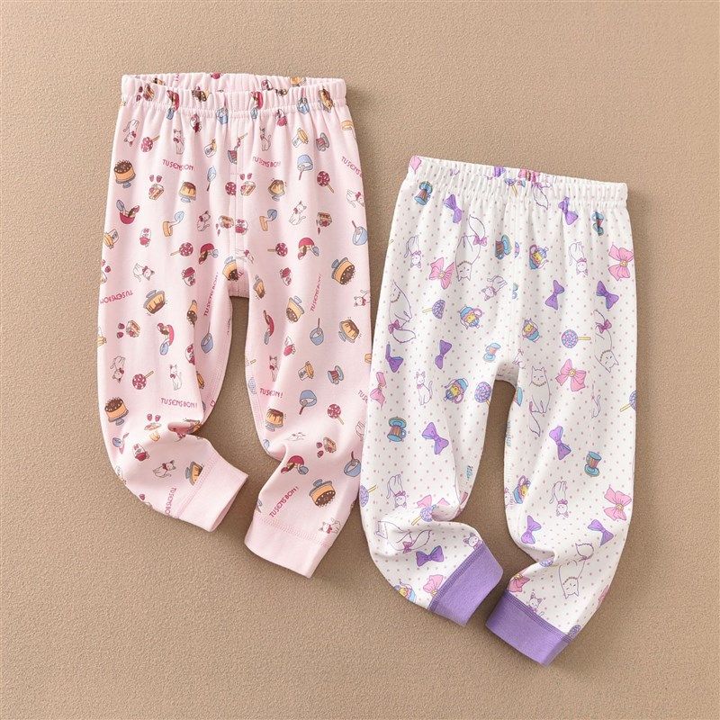 2件装儿童纯棉保暖秋裤 女宝宝秋冬厚款无骨磨毛棉毛裤睡裤打底裤,童装/婴儿装/亲子装,保暖裤,淘宝优惠券,粉丝福利购,淘宝优惠卷