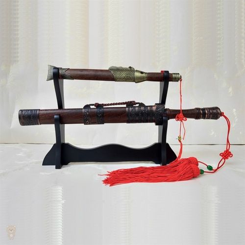 剑架中国风剑托笛子架实木展示架立式底座架刀架小号剑座架托架子
