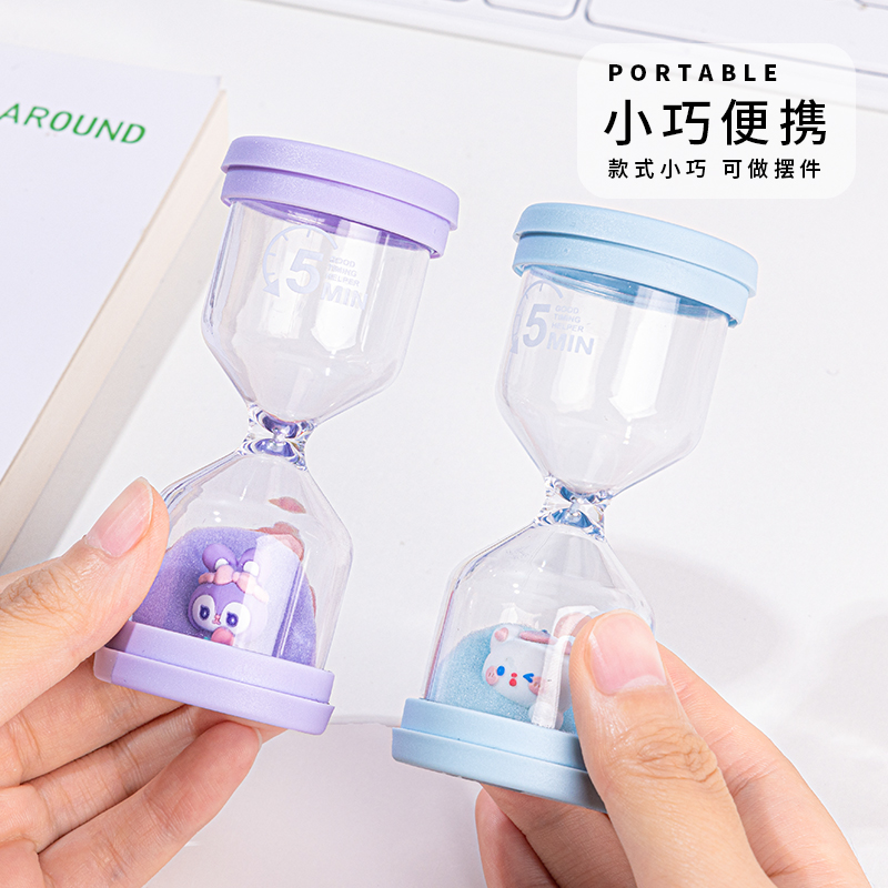 创意桌面摆件时间沙漏计时器5/10/15分钟儿童刷牙吃饭倒计时礼物