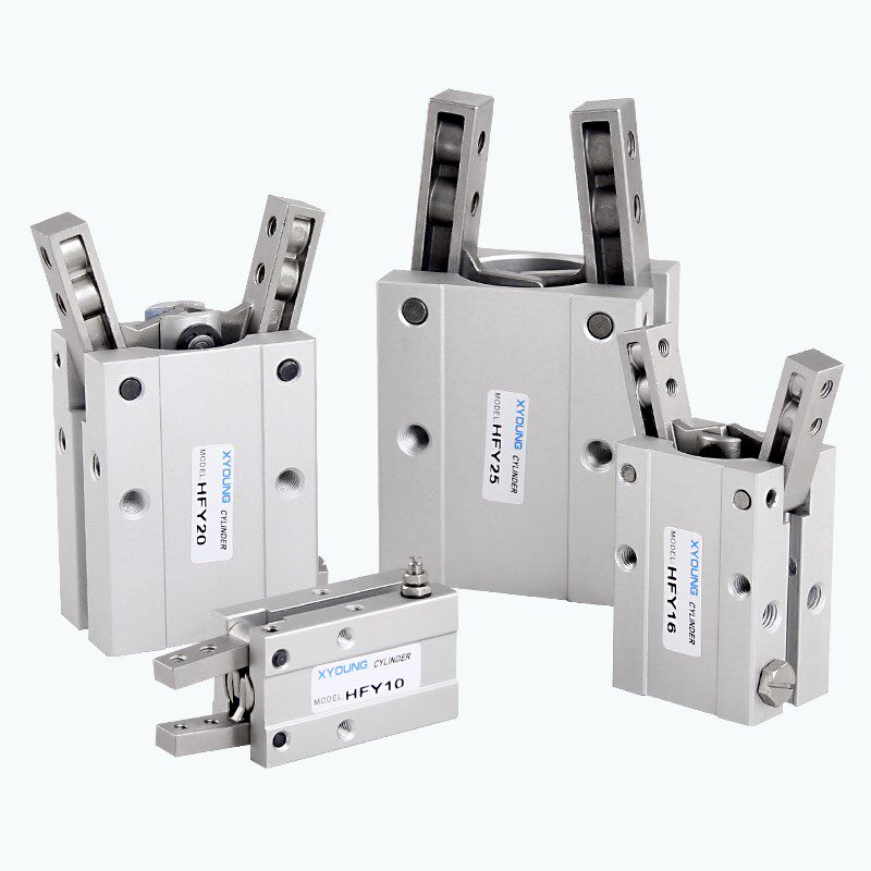 气动手指HFY10手指气缸HFY20机械手夹具HFY16八字型气爪气缸HFY25