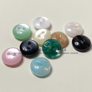 面包形珠光衬衫小纽扣女士雪纺衫旗袍连衣裙装饰扣子绿色粉色白色