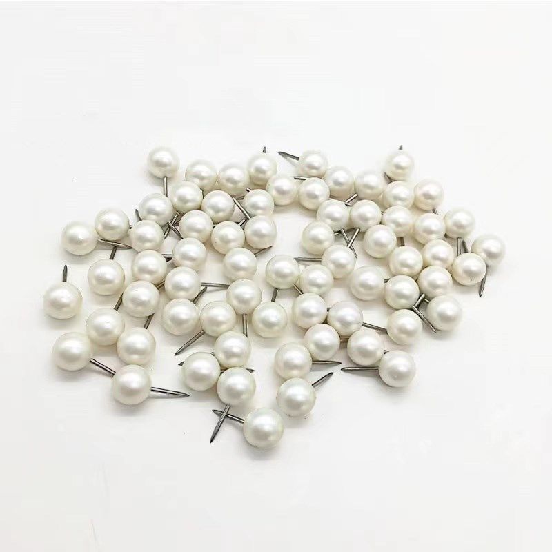 100枚/盒 10mm珍珠白色圆球钉软木板固定大头针地图钉按钉工字钉,文具电教/文化用品/商务用品,图钉/工字钉,淘宝优惠券,粉丝福利购,淘宝优惠卷