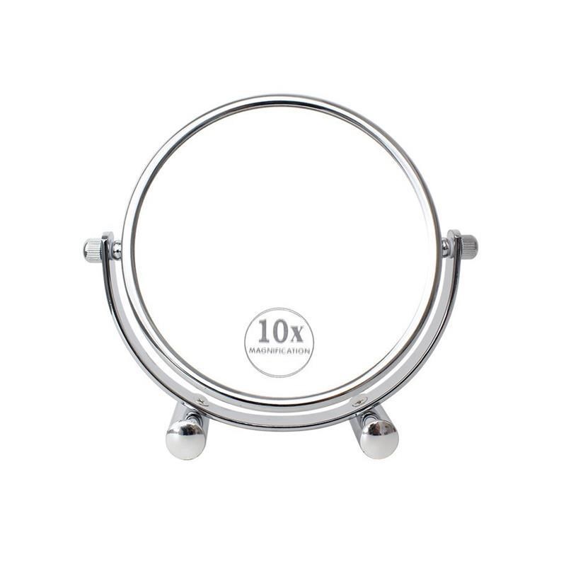 放大镜子50倍去黑头5倍10倍放大化妆镜台式化妆镜双面高清梳妆镜