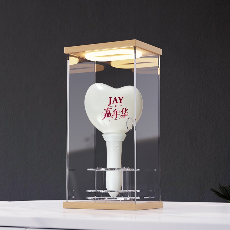 周杰伦演唱会荧光棒收纳盒透明亚克力应援棒展示灯光收藏防尘罩子