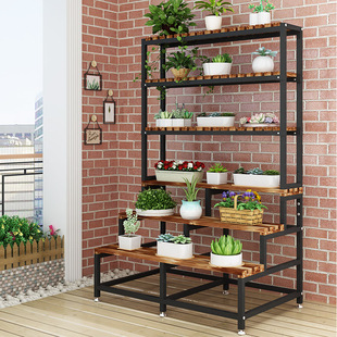 家用花架置物架多层室内花架省空间新款 饰绿萝铁艺架 阳台装