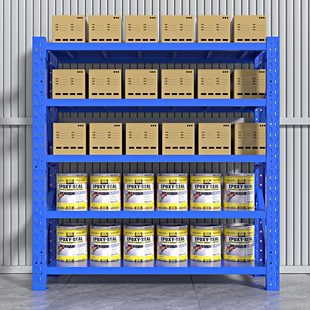 家用储物架多层快递仓库置物架仓储货架重型地下室车铁架子超市库