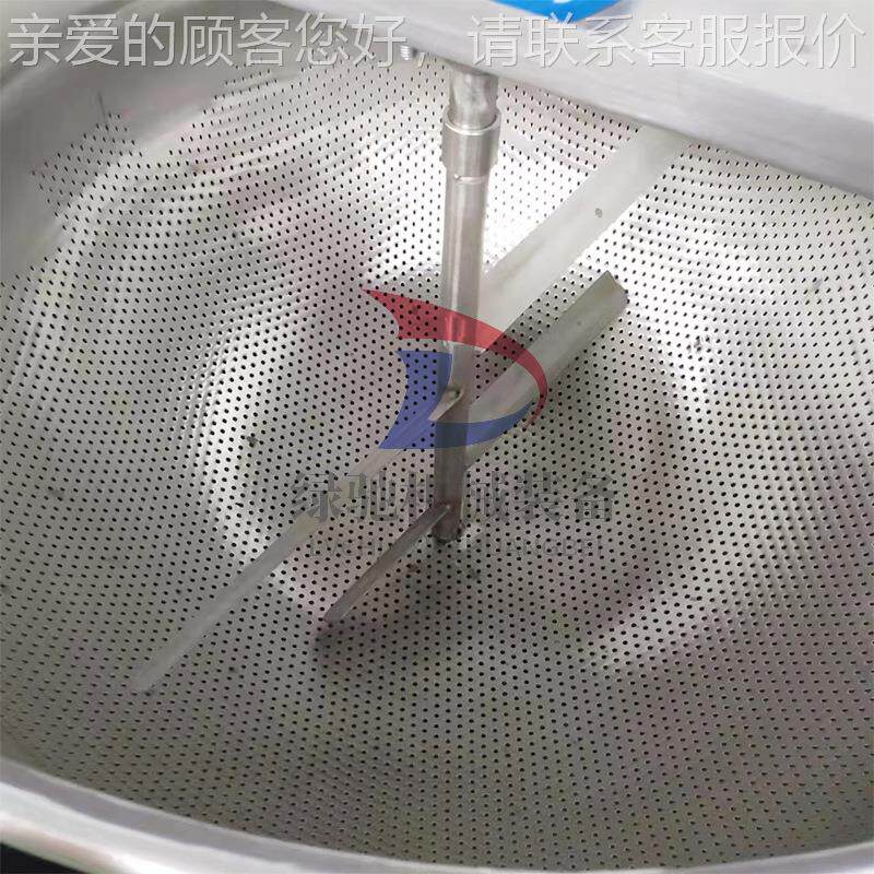 卤味斜食翻筐煮锅可倾式电熟加热夹01层锅卤肉夹层锅厂供家应