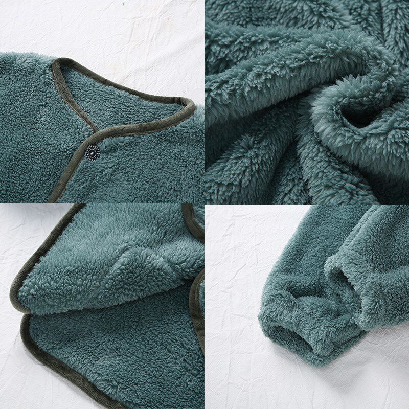 儿童珊瑚绒秋冬季睡衣男童女童法兰绒冬款加绒长袖宝宝套装家居服