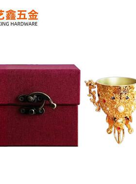 金瓯永固杯摆件礼品老铜器古玩工艺品清乾隆皇宫酒杯中号