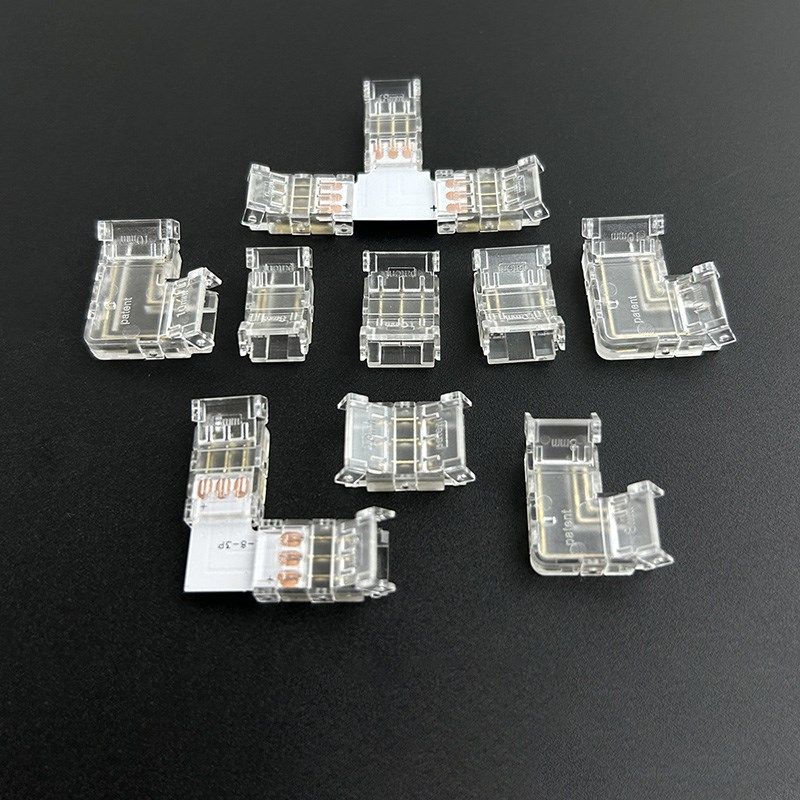 8mm宽3Pin彩色流水三色双色温芯灯条10mm 5mm Led快速无焊头