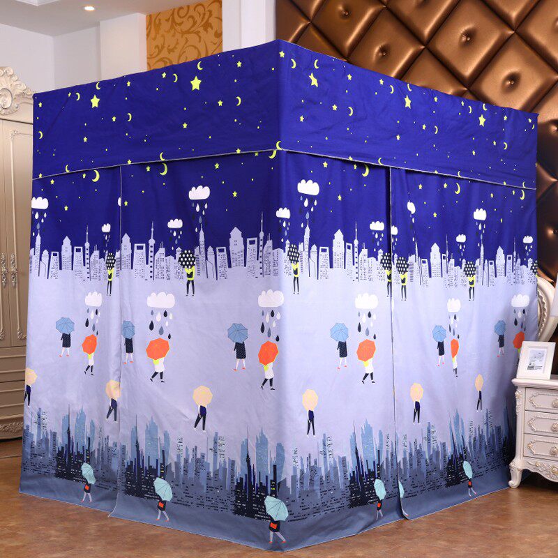 家用床帘防尘顶防风遮光布卧室单双人床幔1.5m蚊帐欧式1.8米床1.2,床上用品,床幔,淘宝优惠券,粉丝福利购,淘宝优惠卷