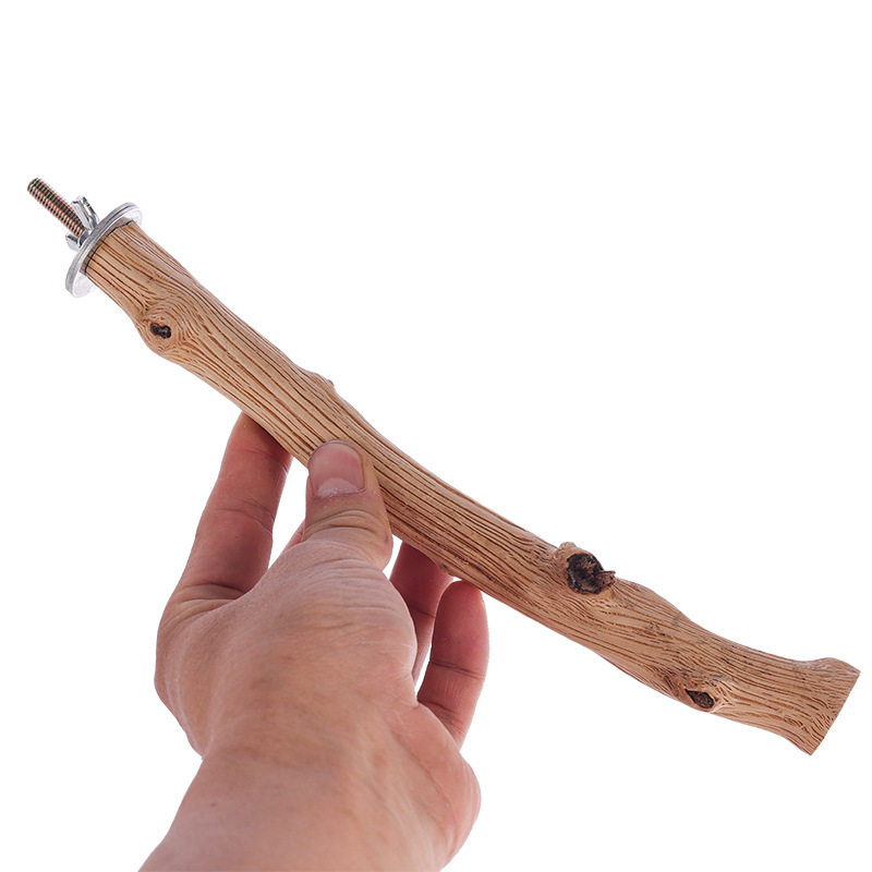 花梨木虎皮玄凤鹦鹉栖息杠磨牙磨爪站杆