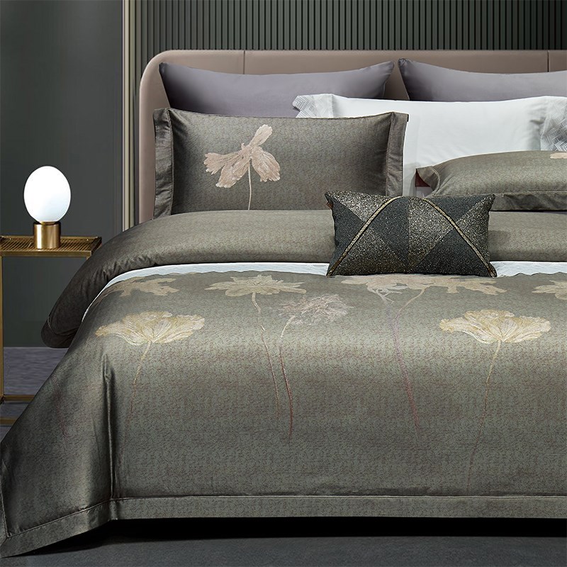 高端200支长绒棉纯棉四件套新中式床单被套全棉古典国风床上用品